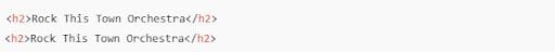 Bad seo approach: identical H2 headings repeated with no parent context.